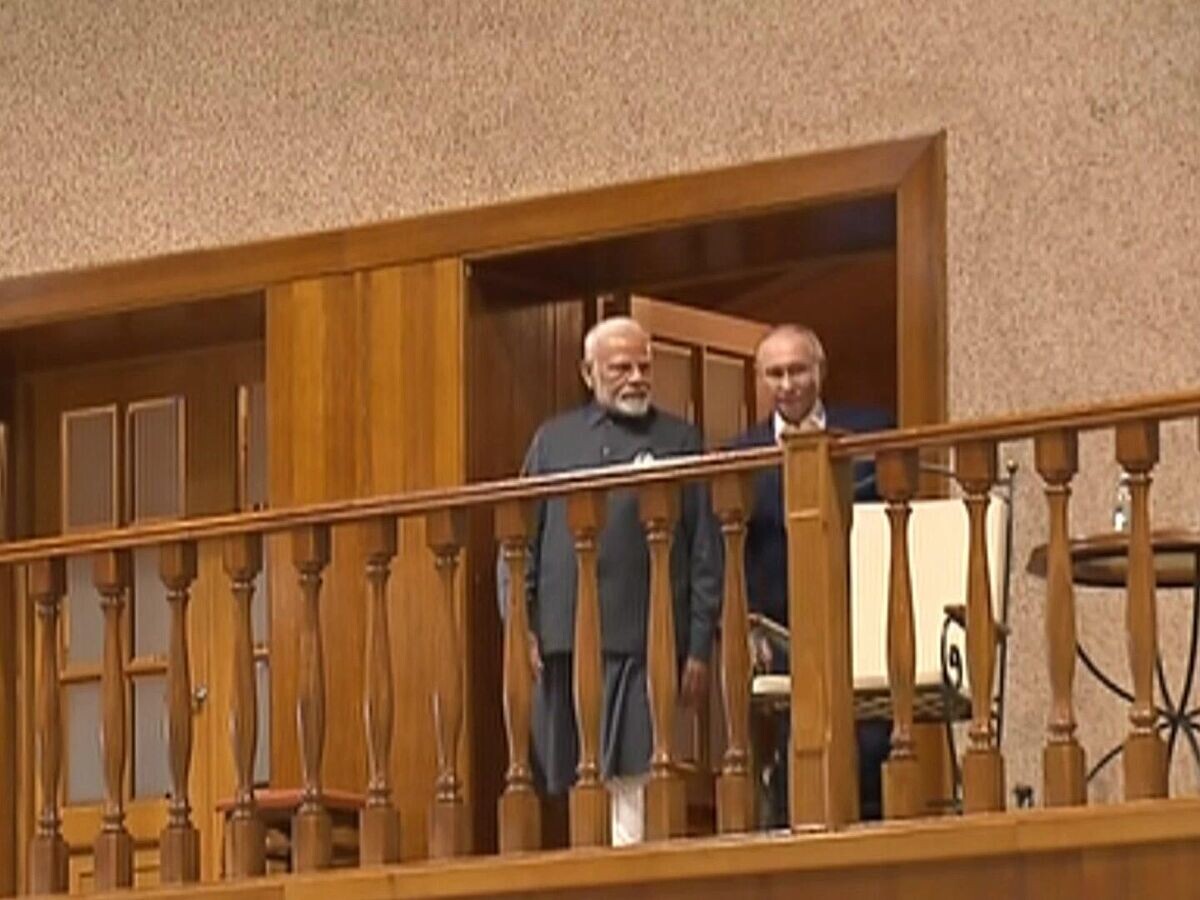    Путин вместе с Моди в конюшне и на представлении во время неформальной встречи© РИА Новости