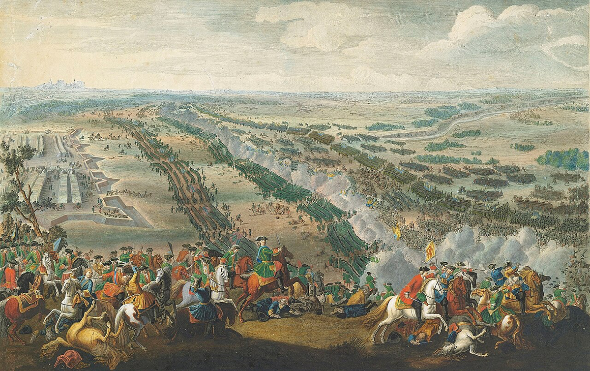 🖼️ П.-Д. Мартин. «Полтавская битва» (1726).