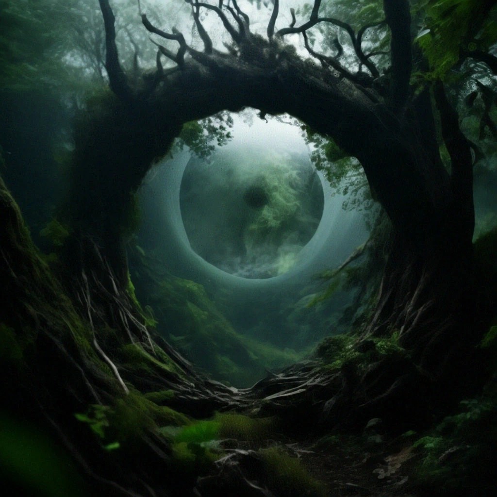 Изображение сгенерировано в нейросети Шедеврум на канале Попутный ветер - вход в лес