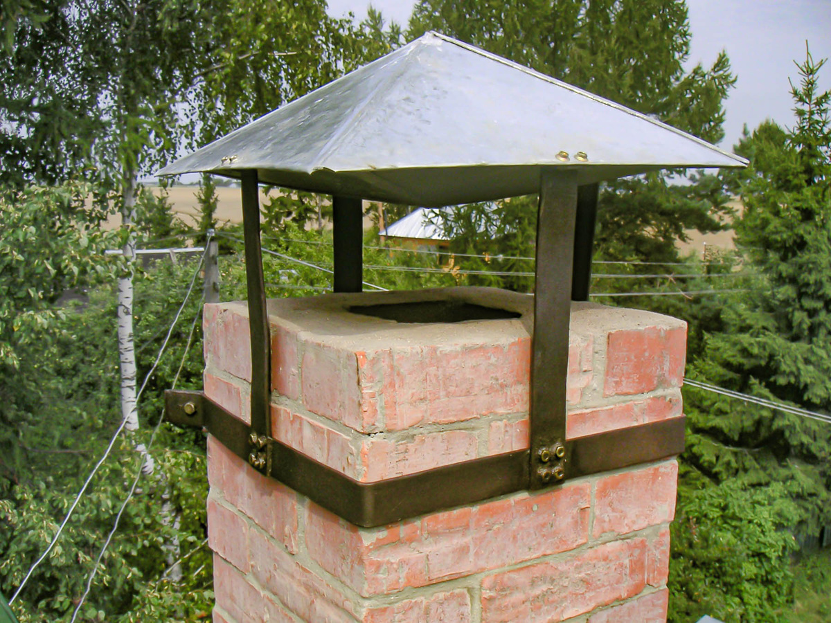 Зонт с рефлектором в виде нижней обратноой пирамиды, лето 2006 года