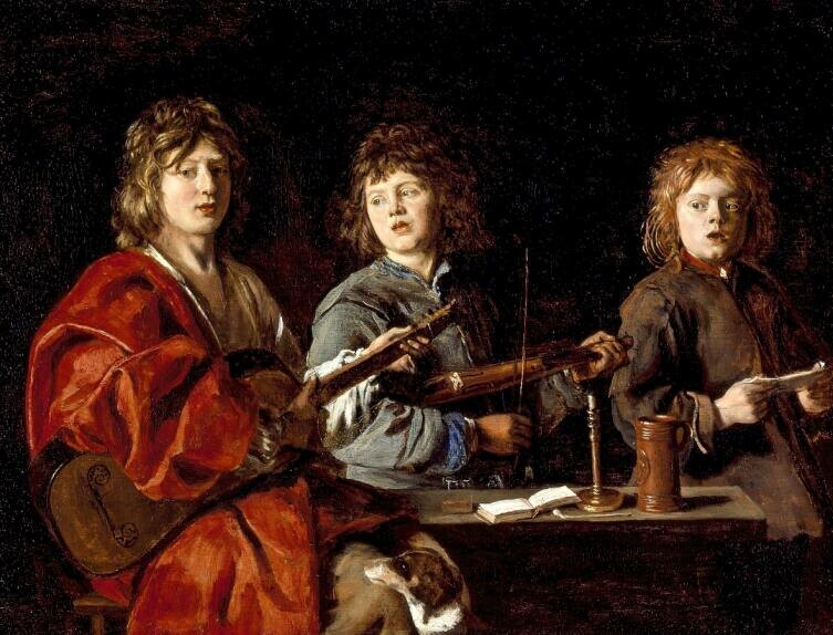    Антуан Ленен «Три юных музыканта», 1630 г., общественное достояние