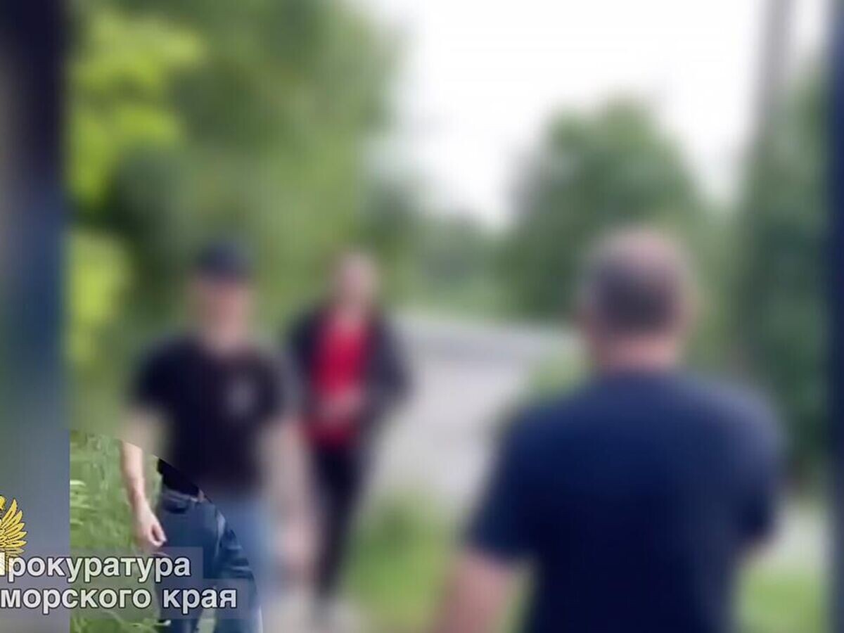    Кадр видео нападения подростков на мужчину в Приморье© Прокуратура Приморского края