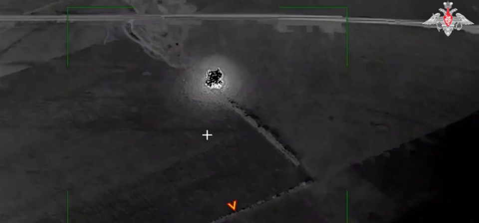    Поражение HIMARS. Источник: скриншот из видео минобороны РФ
