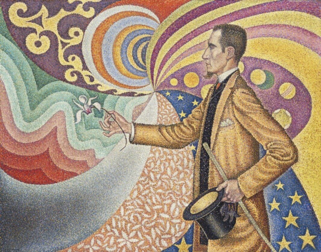 Поль Синьяк, «Опус 217, Портрет М. Феликса Фенеона», 1890 год