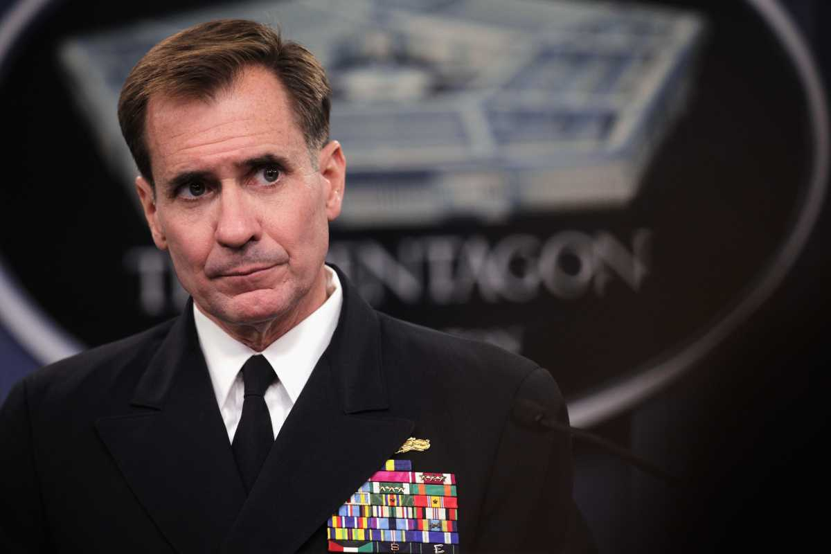 Кёрби Джон — контр-адмирал Военно-морских сил США, официальный представитель Пентагона. Координатор стратегических коммуникаций в Совете национальной безопасности с 28 мая 2022 года.