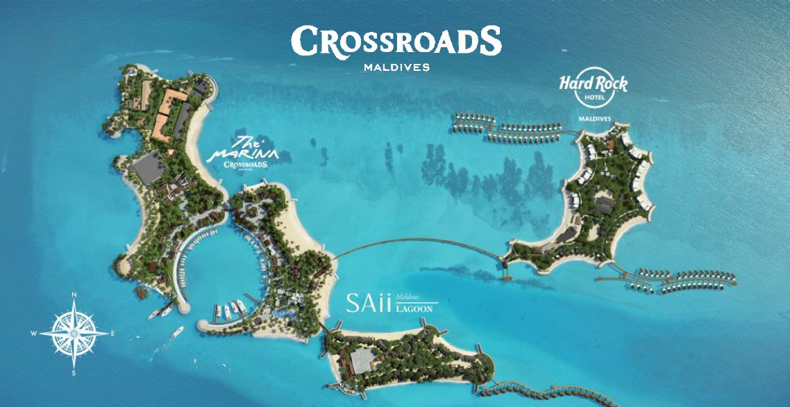 Карта островов CROSSROADS Maldives