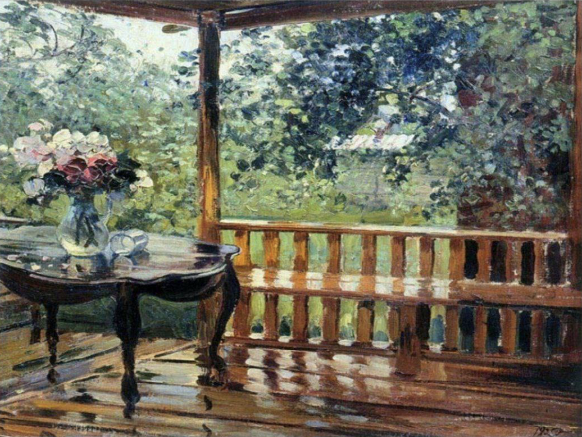 А. М. Герасимов. После дождя. 1935 год. Государственная Третьяковская галерея