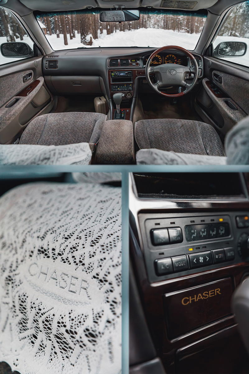 Салон Toyota Chaser GX100 в зимнем лесу #СвароговАвто #Toyota #JDM #Chaser #JZX100 #JZ #Mark #Cresta #Чайзер #ЖДМ