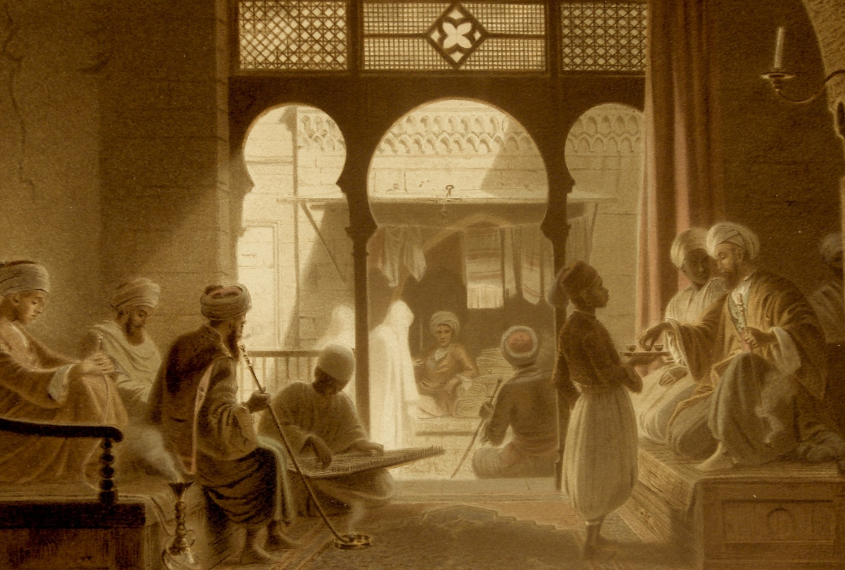 Кофейня в Каире, 18 век