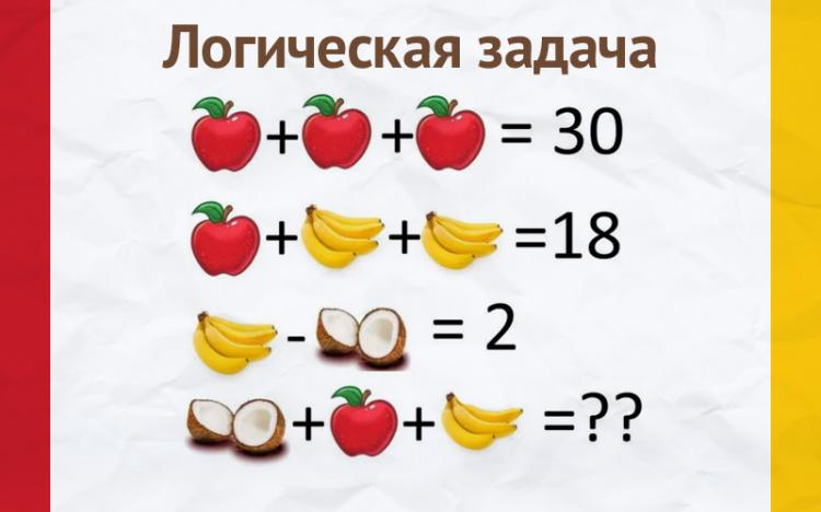 Некоторые люди даже с такой вот задачей не справляются.