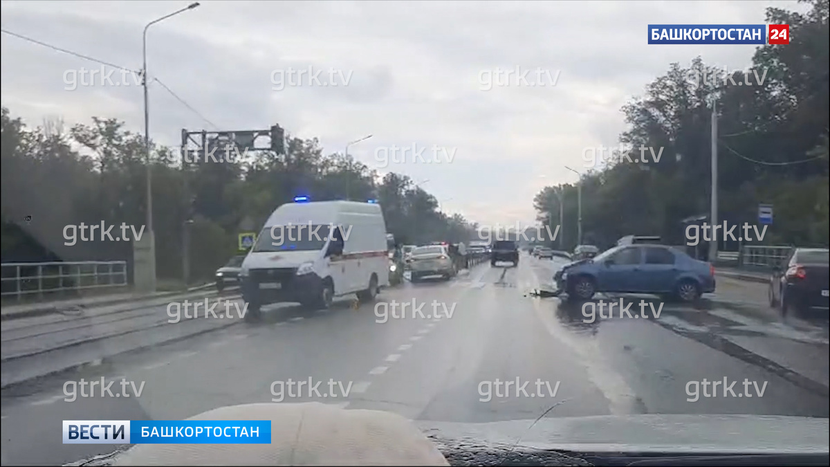    В Уфе на Демском шоссе из-за крупного ДТП образовалась огромная пробка в сторону Монумента Дружбы