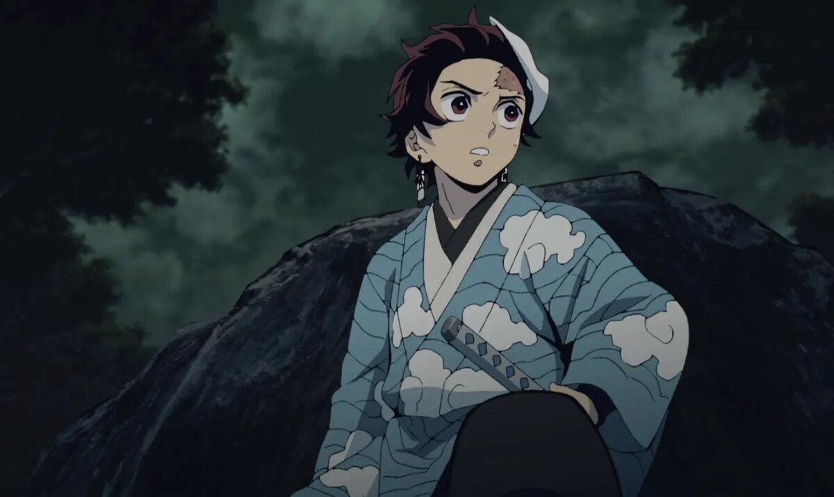 Кадр из аниме «Клинок, рассекающий демонов»   📷