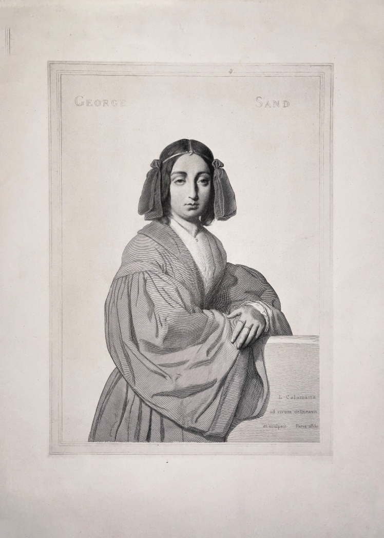 Портрет Жорж Санд (настоящее имя Аврора Дюпен; 1804-1876). Вторая половина XIX в.