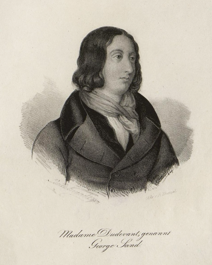 Kneisel, August, 1815 г.- Неизв. Brandt, Cäcilie. Жорж Санд. 1830-е гг.