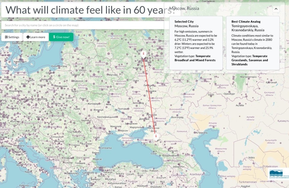    В смысле климата Москва переедет в Краснодарский край.