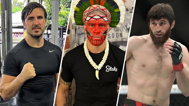    Артем Вахитов, Алекс Перейра и Магомед Анкалаев.соцсети Global Look Press