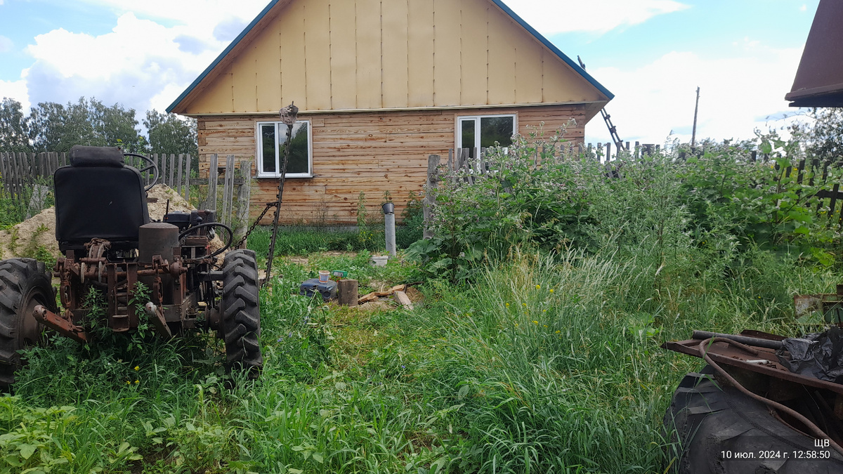  Еще один день без сильного солнца и гнуса. Красота. И чего все лето не такое? Под тридцать,ветерок, мы все отдыхаем. Серега выехал на покос овса. Поздно немного-уже метелка с семенами хорошая.