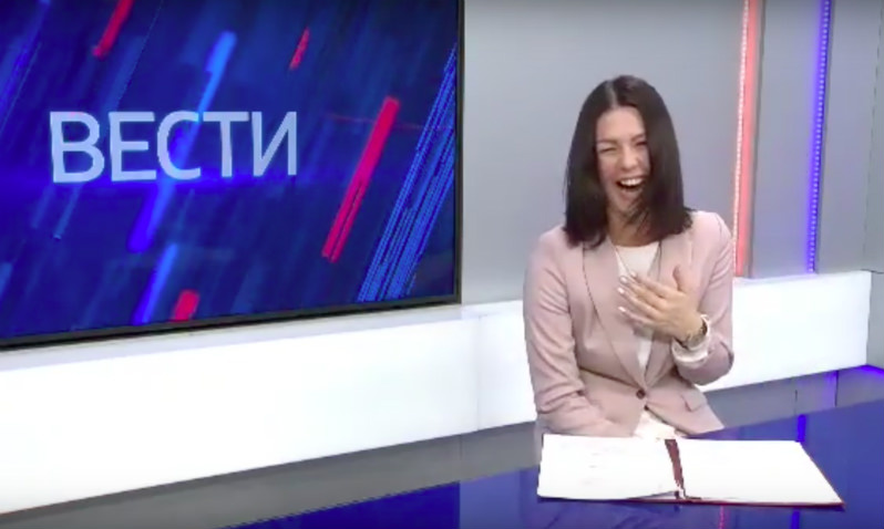   Не смогла сдержаться. Фото: стоп-кадр видео "Вести. Камчатский край"