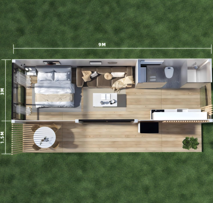 Фото: https://www.amazon.com/Portable-Equipped-Bathroom-Backyard-Prefabricated