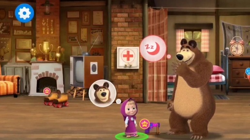 Маша и Медведь игра для малышей 🐻🎀🏡 Мои друзья малыши