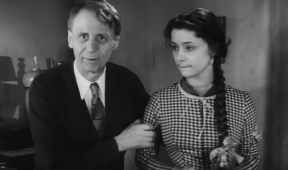 Иван Пырьев и Людмила Марченко на съёмках фильма "Белые ночи"  (1959).