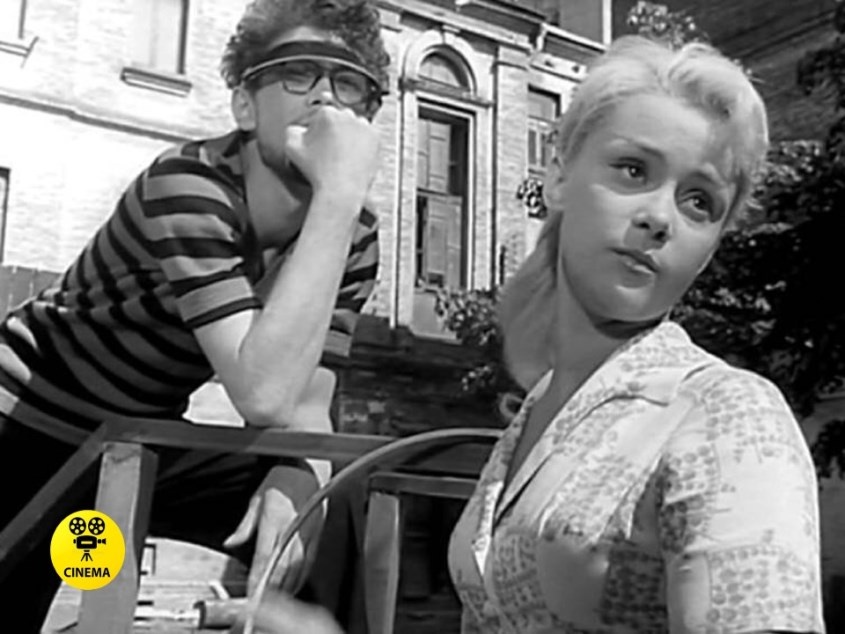 Олег Даль и Людмила Марченко в фильме "Мой младший брат" (1962).