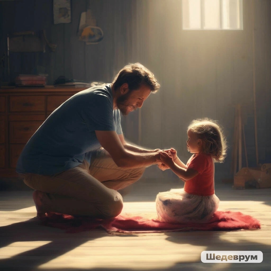 Когда она хочет меня обнять, она так трогательно тянется ко мне, что замирает сердце от нежности...