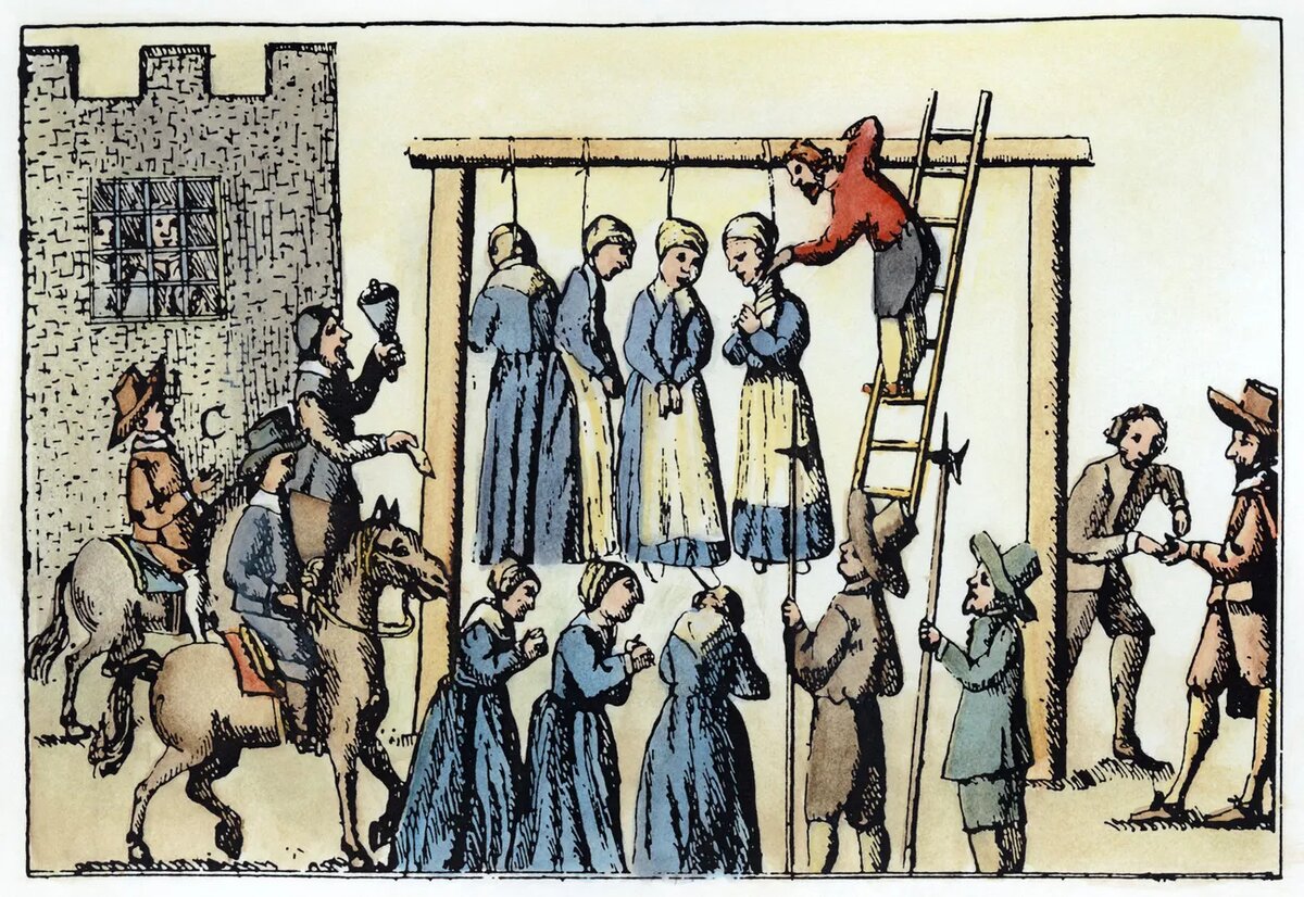    Казнь женщин, осужденных за колдовство в ШотландииShutterstock.com