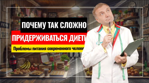 Проблемы питания современного человека: почему так сложно придерживаться диеты?
