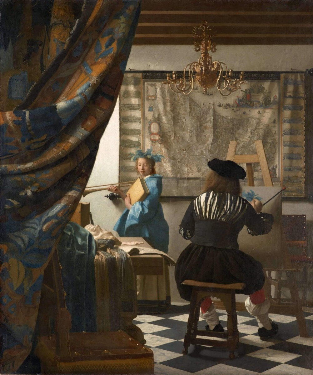 Ян Вермеер, "Искусство живописи", 1666-68, Художественно-исторический музей, Вена, Австрия.
