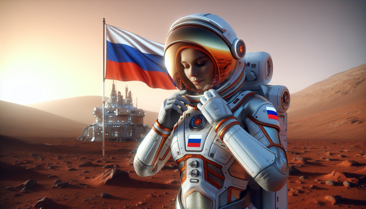 Нейросеть "Дали" так представляет себе колонизацию Марса. Что начнет экспансию русская космонавтка.