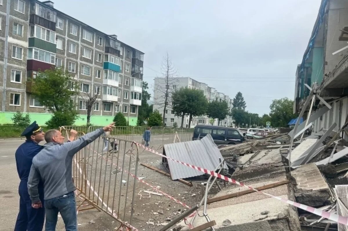    Разрушенное здание почты в Вилючинске планируют восстановить