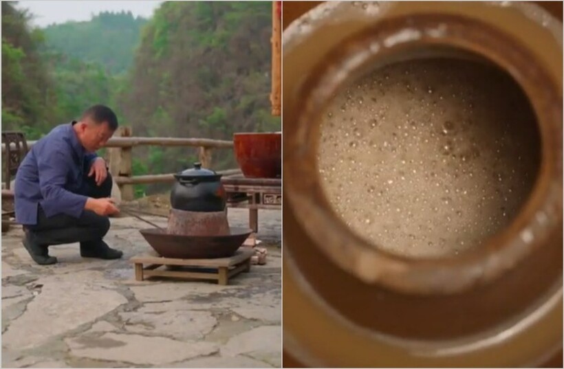    Мастер из Китая делает колоритные видео о том, как он готовит шампуни и мыло из кокоса