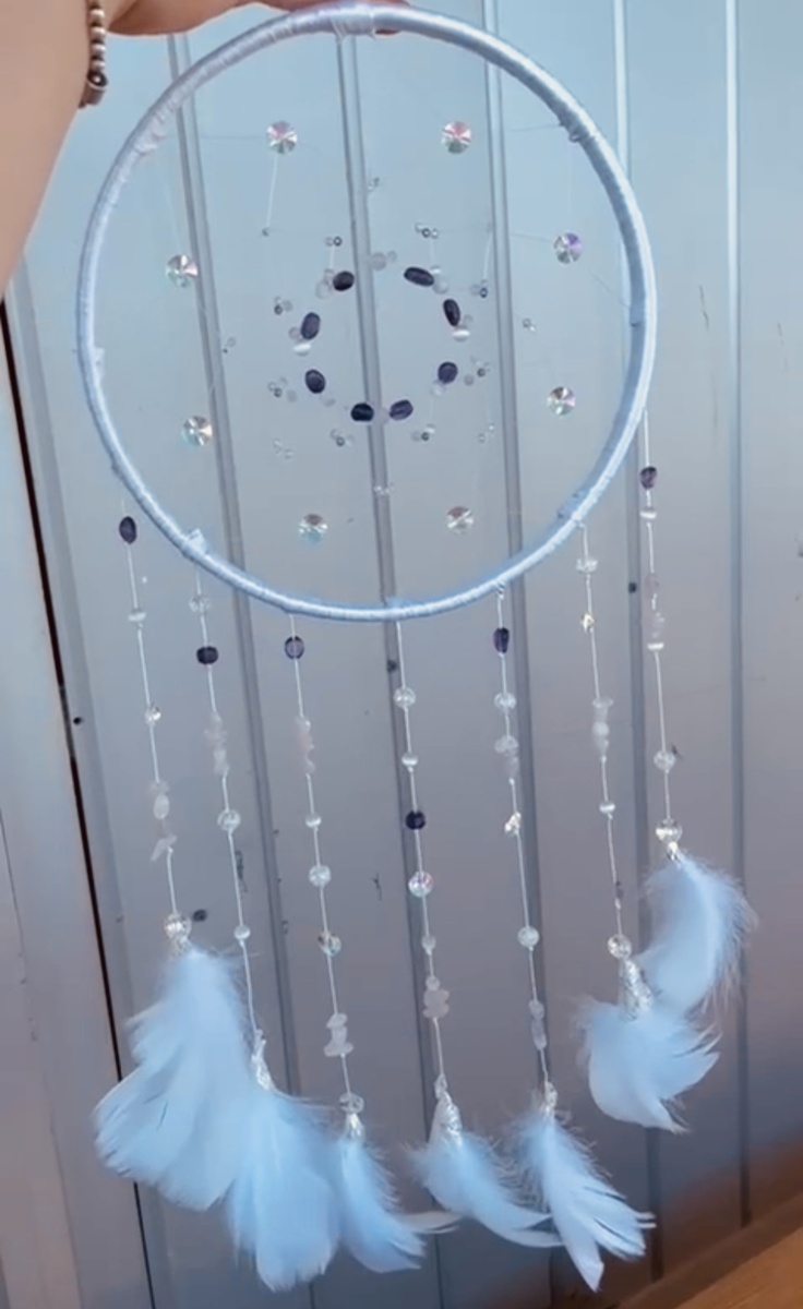 Вот такой ловец снов получился, как Вам, есть ли у Вас уже ловец снов, хотели бы себе такого?