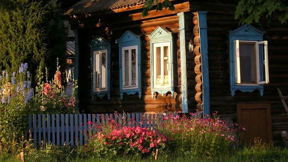 На лето к бабушке.