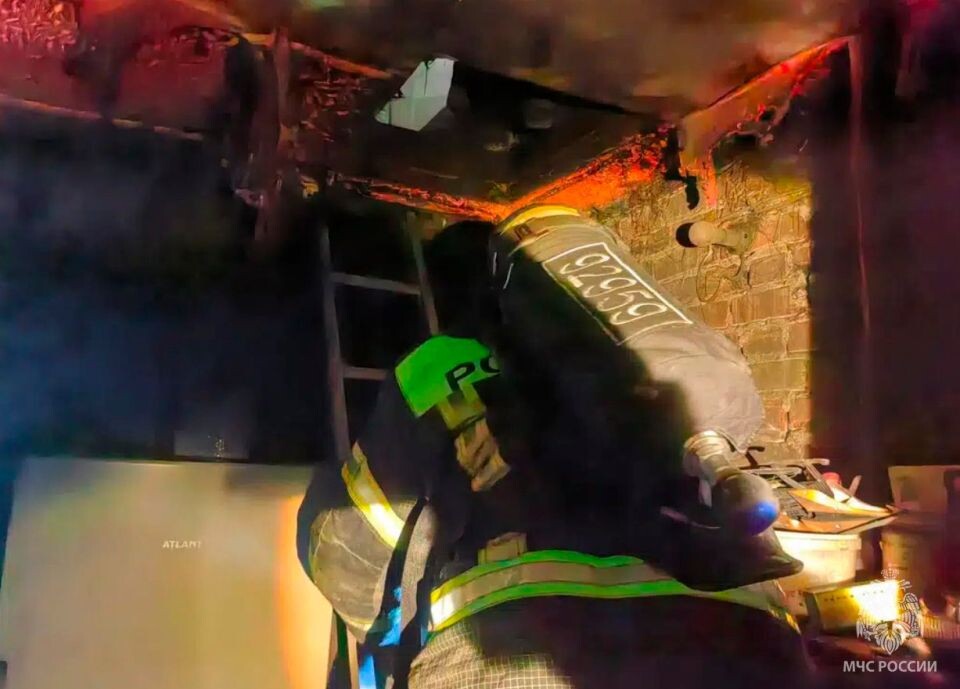    Пожар в Бийском районе. Источник: t.me/mchs_altkray