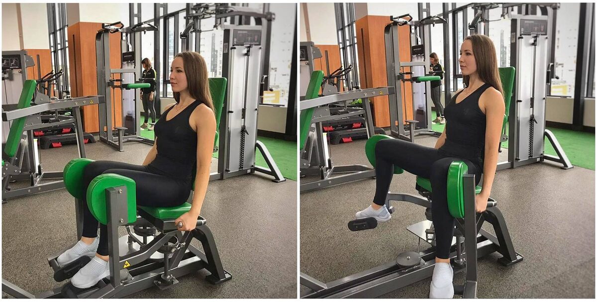 Разведения ног в тренажёре
