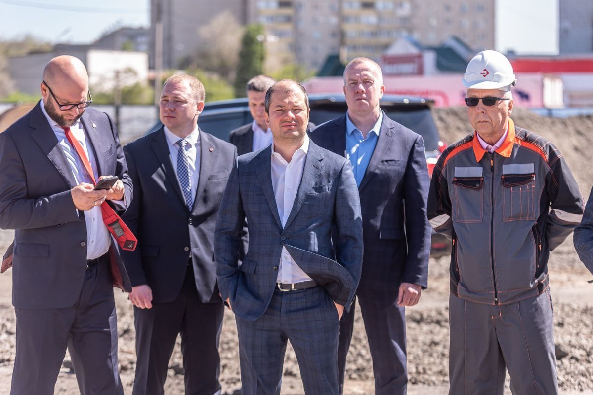 Денис Сафин и топ-менеджмент УК "Уральская Сталь"