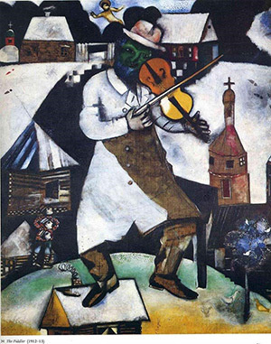 М. Шагал, "Скрипач", 1912-1913 гг.