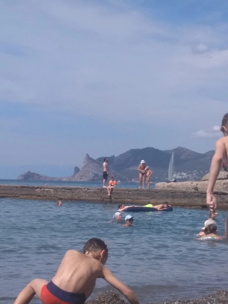 Море, пляж, Судак, июнь 2019