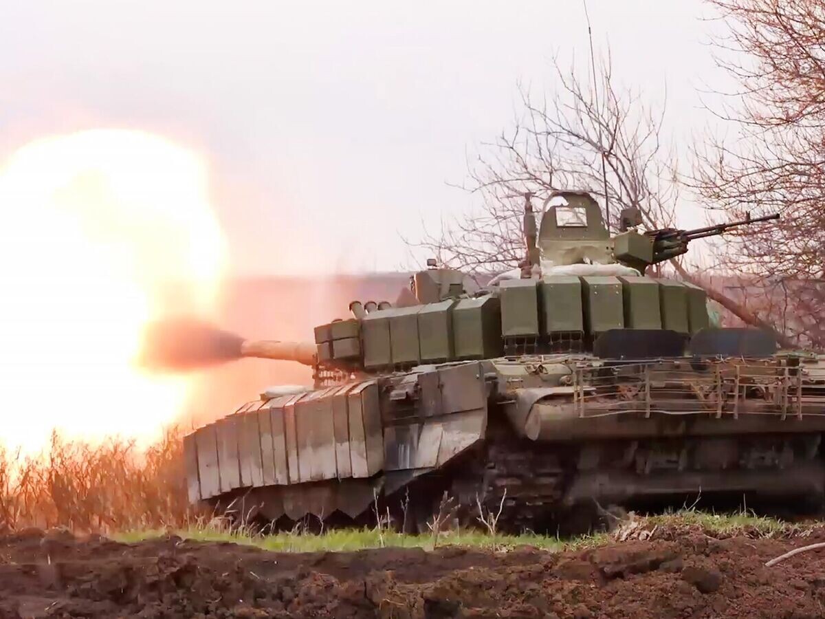    Боевая работа экипажа танка Т-72Б3 в приграничных районах Белгородской области© Минобороны России