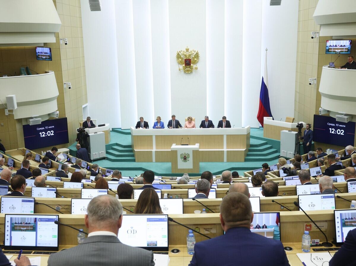    572-е заседание Совета Федерации РФ© Фото : Совет Федерации Федерального Собрания Российской Федерации