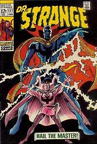 Doctor Strange vol 1 #177 (февраль 1969), художник — Дэн Эдкинс. Начиная с этого выпуска, внешний вид Доктора Стрэнджа претерпел значительные изменения.