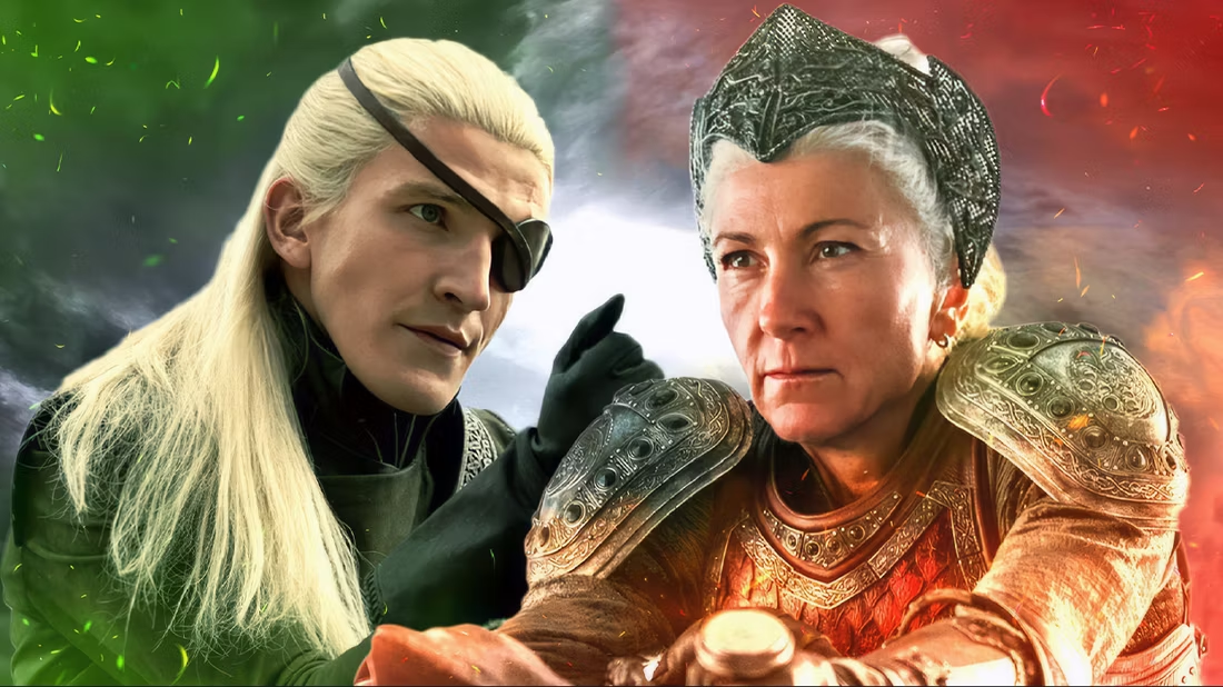 Эймонд и Рейнис - главные герои 4 серии (коллаж Zanda Rice, collider.com).