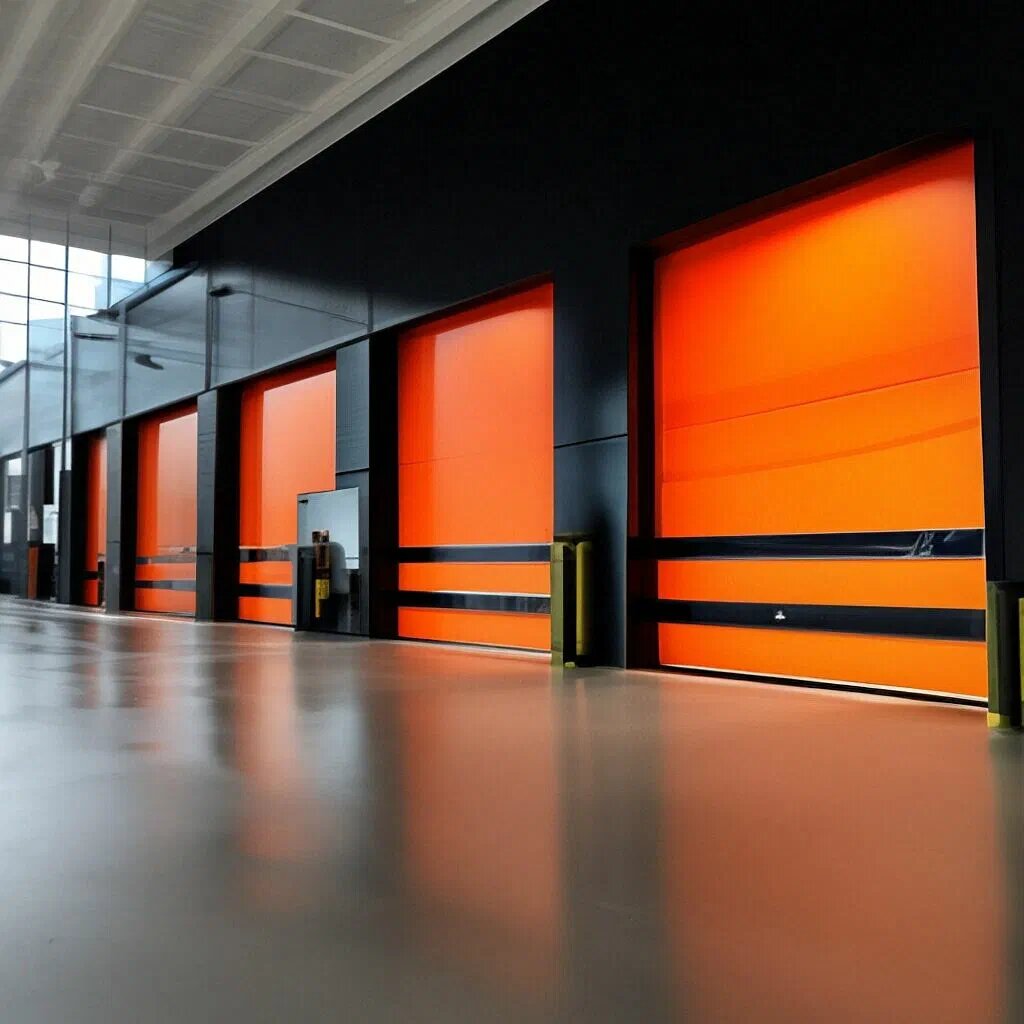 Автоматические скоростные рулонные двери