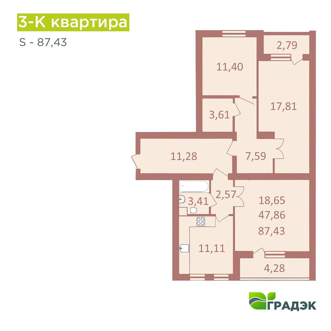 Общая площадь 3 к квартиры. Общая площадь 3 к квартиры