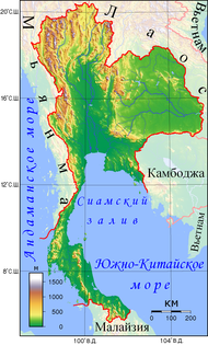 Рельеф Таиланда