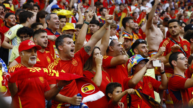    Болельщики сборной Испании на Евро-2024. Reuters