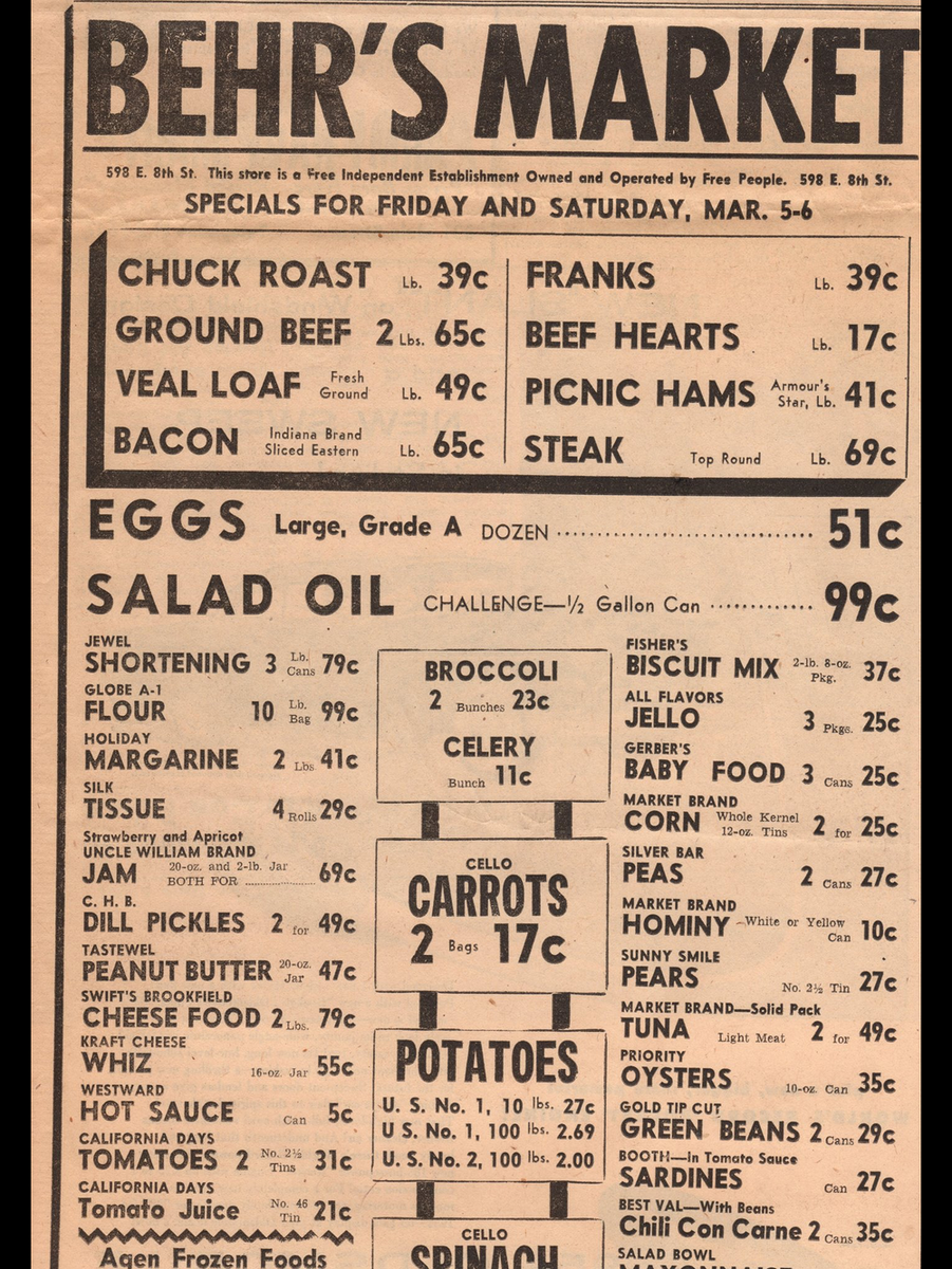 Ценник из магазина