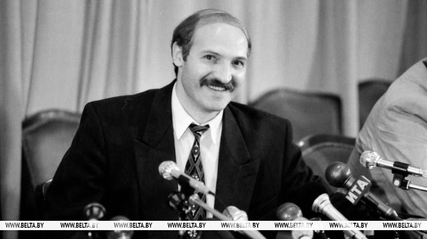 А. Лукашенко. 1994 год. Фото из открытых источников.